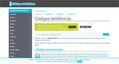 Desktop Screenshot of codigostelefonicos.net